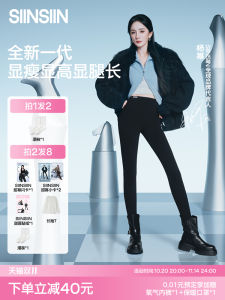 Quần Capri Yoga Lưng Cao Lót Lông Cá Mập Cho Nữ Mùa Thu Quần Lót Lót Lông Cừu Cạp Cao Nâng Mông Quần Capri