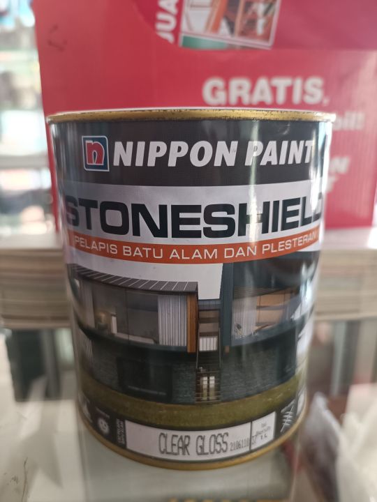 nippon paint stone shield pelapis plamir batu alam 1 liter Lazada