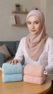 EURO. TUALA MANDI COTTON FIBER 70X140CM CORAL FLEECE TOWEL SERAP AIR COMFORTABLE BATH TOWEL