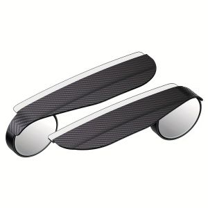 2-Pack Car Blind Spot Mirrors Multifunctional Integrated Rearview Mirror Rain Shields Cover for Rainy Days