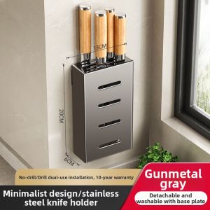 No-drilling Wall-mounted Knife Holder