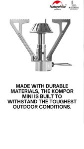 Naturehike NH21RJ004 Kompor Mini - Kompor Lipat Camping Mini Folding Stove Praktis & Portabel untuk Camping & Outdoor