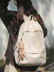 Schoolbag Girls Junior High School Student K-style Fresh Girl Backpack Primary School Student Grade 4-6 Portable All-Match Backpack