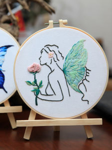 QINGPIN | Handmade Creative Amazon Figures & Flowers DIY Embroidery Set