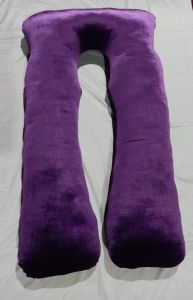 U-SHAPED MATERNITY PILLOW WITH VELVET PILLOW CASE
