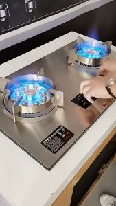 🔥dapur gas memasak🔥CHRIS OPAICN 9KW dapur stainless steel Gas Stove built-in/table top Double Burner Cooker Liquefied Hob Gas Stove Dapur Gas 煤气灶 煤气炉