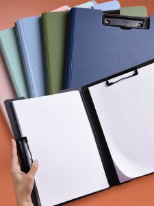 A4 Double Clamp File Folder Office Supplies Stationery Student  Paper Organizer Storage Clip Board Music Archive Contract Board Clip