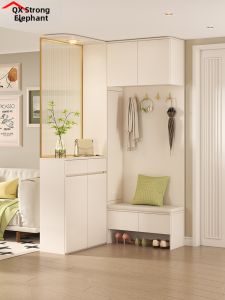 QIANGXIANG | Corner Entrance L-shape Shoe Storage Cabinet for Small Homes 27 Wide