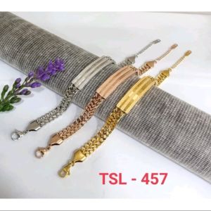 Gelang Titanium Rante TSL 457 Anti Karat Premium Realpick Gold Bracelets