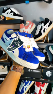 sepatu anak remaja dewasaSB MARRABBUKA Skate Bahan SUEDE TKTN EX Warna Biru Model Busa Gemuk Cocok Untuk Pria Wanita Remaja Fashion Casual Shoes Sneakers lokal Kualitas Terbaik Kasual