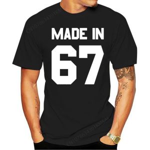 Made In 67 - Mens T-Shirt - 13 Colours - 49th Birthday - Present - Gift -1967 Print T Shirt Mens Short Sleeve Hot Tops