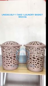 UNIDAS [ BUY 1 TAKE 1] LAUNDRY BASKET WITH COVER / GOOD QUALITY AND DURABLE