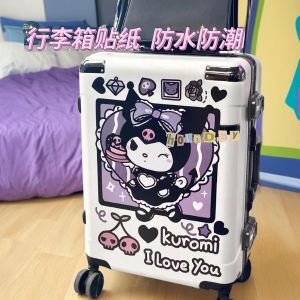 Sanrio Large Ear Dog Kawaii Luggage Sticker Waterproof Travel Suitcase Decorative Decal for Bag Accessories