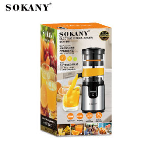 Portable Automatic Small Juicer Sokany Original Juice Maker Orange Fruit Juice Home Use Easy to Clean High Yield Spiral Press