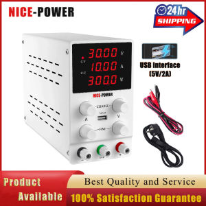 KUAIQU 220V Regulated Lab DC Power Supply 120 V 3A Bench Lab Switching 4 knobs Power Supply Source Current Stabilizer 4-digit LCD display DC Power Supply Laboratory Bench Voltage Regulator