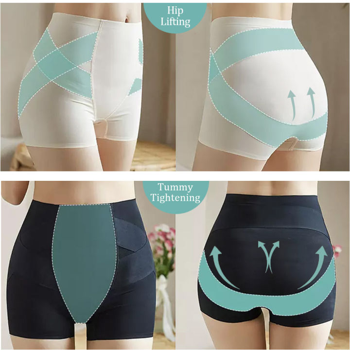 Women Tummy Control Shapewear Shorts Waist Trainer Slimming Body Shaper  Panties Belly Girdle Shaping Boyshort Safety Short Pants