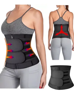Women Hot Sauna Sweats Waist Training Corset Trainer Bengkung Postnatal Body Slimming Shaping Belt Fitness Sport
