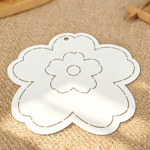 YOMDID 1pc Chubby Fabric Flower Pillow Sewing Template DIY Flower Pattern Quilting Stencil Patchwork Template In Two Sizes