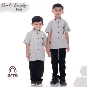 Grosir Baju Kemeja Anak Cowok Lengan Pendek Koko Kemko Dzaky Kids Maroon