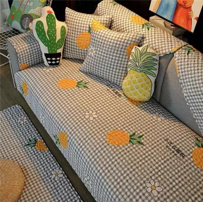 Đệm Ghế Sofa Chống Trượt Bằng Vải Cotton Hiện Đại Đệm Lưng Đơn Giản Đệm Tay Đệm Ghế Sofa Phong Cách Đồng Quê Đệm Ghế Sofa Bằng Vải