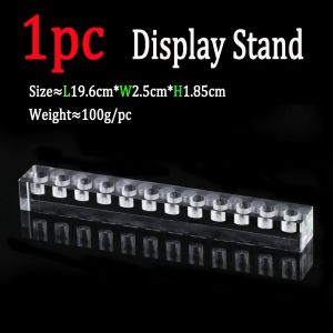 1pc/1set Crystal Acrylic Display Stand Fishing Lure Shelf Holder Storage Fishing Flies Hook Clips Fishing Tool Fish Accessories