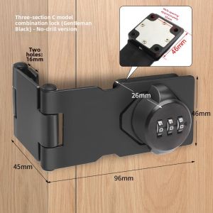 Non-drilling Password Cabinet Lock