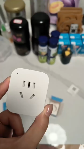 Smart plug integrated with Mi Home app Bluetooth Mesh/WiFi direct connection Wireless remote control with power consumption tracking Timer functionality Smart WiFi Socket Timer Xiaomi Mijia APP Remote Control  Smart Switch