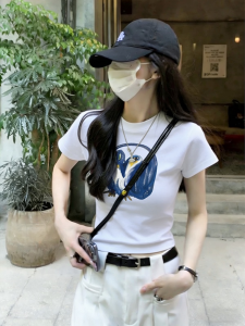 XINDADANG | White New Summer Short Sleeve Womens T-Shirt