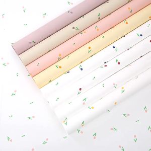 Kertas Buket Bunga Flower Wrapping Tulip Cellophane Waterproof Ecer Lembaran KB6179