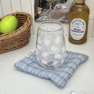 Miffy | Cute Miffy Kawaii 550ML Printed Glass Big Belly Cup Drinking Cup for Milk Coffee Liquor Juice Birthday Gift Toy for Girls