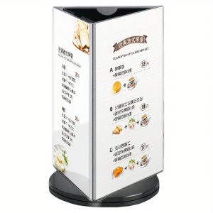 XYBP | Rotatable Display Stand Menu Holder Acrylic Table Card