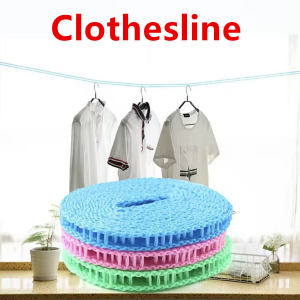 5 meters Windproof Clotheslines Ropes Indoor Outdoor Drying Clothes Camping Ceiling Rack Portable Nylon Rope Clothesline