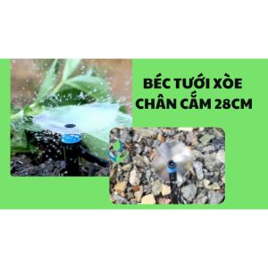 COMBO 5 ĐẦU BÉC TƯỚI PHUN XOAY TRÒN 360 CÓ CHÂN CẮM 28CM