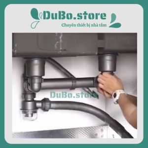 Xi phông thoát chậu rửa chén bát Ống thoát nhựa cứng cao cấp DuBo.store