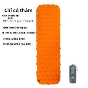 NatureHike | Nệm Hơi Cắm Trại Naturehike Siêu Nhẹ Chống Nước Chất Liệu Nylon Đệm Hơi Di Động Đệm Ngủ Ngoài Trời Cho Hoạt Động Đi Bộ Đường Dài