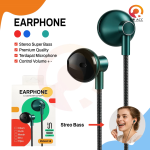 [RO ACC] NANVAN NVN-HF18 HEADSET EARPHONE JACK 3.5MM / TYPE USB C WITH MIC AND VOLUME CONTROL PREMIUM