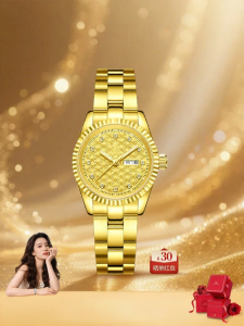 Shanghai | Đồng Hồ Tự Động Mạ Vàng 24K Kỷ Niệm