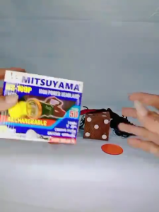 Senter Kepala Anti Air 20 Watt Body Mitsuyama Ms-169P Plus Bohlam Led + Lensa Kuning & Cahaya Putih / Senter Kepala LED MITSUYAMA / Senter Kepala 20W Headlamp LED 20Watt~NOS