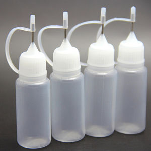 Vacaka 10ml 20ml 50ml 100ml PE Plastic Squeezable Dropper Bottle Needle Oil Bottles