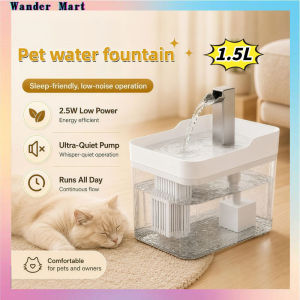 Cat Water Fountain 1500ML Cat Water Dispenser With Loop Filter Mute Pump Pet Dispenser Pet Water Fountain
