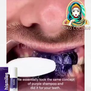 HISMILES Toothpaste Pemutih Gigi 30ml Colour Corrector Whitening Toothpaste Purple-Pasta Gigi Pemutih-Perontok Karang Gigi Paling Ampuh -Gigi Putih Pasta Gigi Whitening Pasta Gigi Pemutih Whitening Toothpaste Karang Gigi Purple Pemutih Gigi Nafas Segar