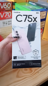 realme C75x 8+16GB* + 128GB | Armol Shell | 45W Fast Charging (IP68/69 Anti debu & Air | Military Grade shock resistance | Baterai 5600mAh 45W Fast Charge)