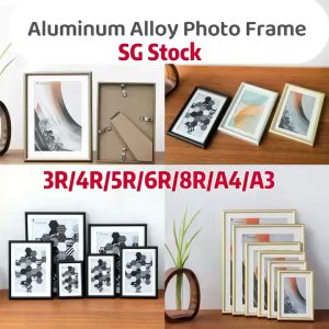 SG Local Stock Aluminum Alloy Photo Frame 3R 4R 5R 6R 8R A4 A3 Picture Frame Table Wall Display Graduation Photo Frame Gift