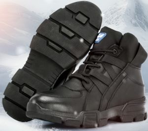 Northeast Snow Boots Mens Sheepskin and Fur Integrated Shoes Winter Warm Fleece-Lined Waterproof Non Slip Outdoor Leather High-Top Cotton