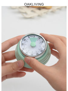 Oakliving Magnetic Mechanical Timer Cooking Countdown Sticker Fridge Học Tập Quản Lý Thời Gian Tự Kỷ Đồ Dùng Nhà Bếp