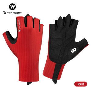 WEST BIKING Găng Tay Đạp Xe Chống Trượt Găng Tay Đạp Xe Thể Thao Thoáng Khí Mùa Hè Hở Ngón Cho Nam Nữ Găng Tay Xe Đạp Đường Trường MTB Chống Mồ Hôi