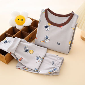 ชุดชั้นในเด็กผ้าคอตตอนผสมลูกไม้ยืด ชุดนอน ชุดชั้นในเด็กชายและเด็กหญิง ชุดชั้นในฤดูใบไม้ร่วงและฤดูหนาว ชุดชั้นในเด็ก ชุดชั้นในเด็ก