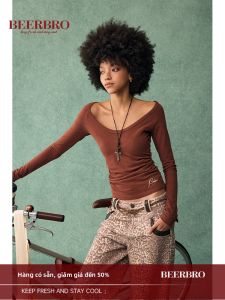 Áo Sweater Ôm Dáng U Cổ Thu Đông