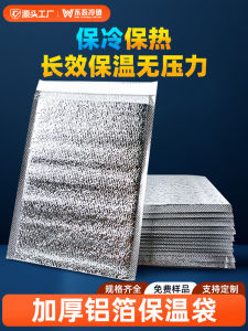 Thickened Aluminum Foil Insulated Bag Long Lasting External Delivery Barbecue Food Packaging Refrigeration Bag with Adhesive