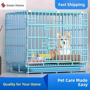 FEIZHUXIANSEN | Automatic Waste Removal Dog Cage for Medium to Large Dogs with Built-in Toilet
